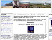 Tablet Screenshot of devon-visitor-guide.co.uk